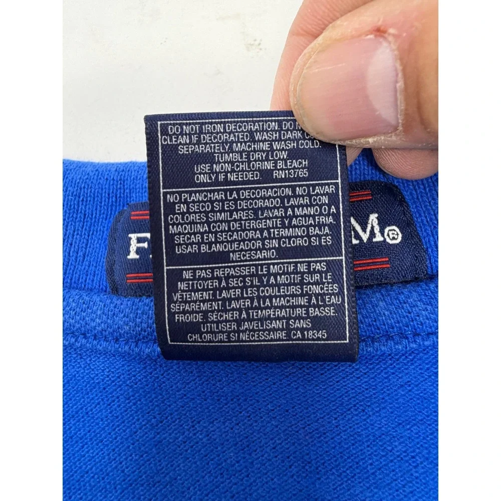 Vintage Fruit of the Loom Seattle Seahawks Polo Shirt Large Blue Embroidered 90s